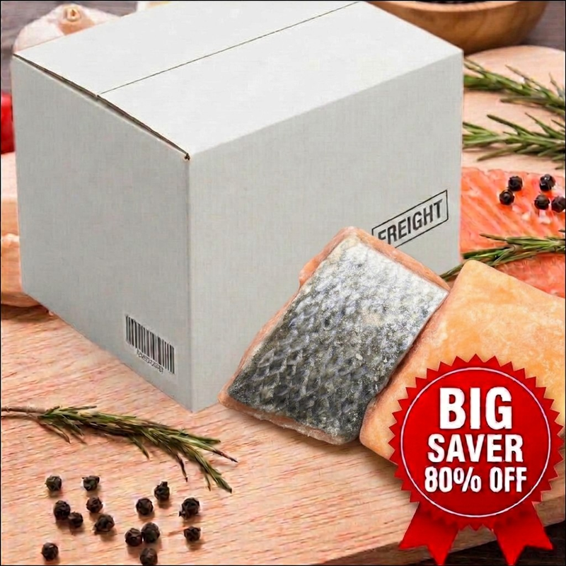 Frozen Norwegian Salmon Pieces - 1kg/5kg 5kg