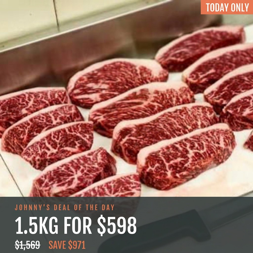 冰鮮和牛 M4-5 Picanha（臀蓋肉）牛排 1.5kg（5塊 x 300g）