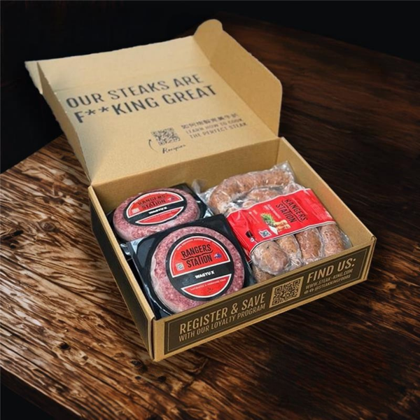 Mixed BBQ Pack - Frozen Wagyu Sausages & Burgers 1.9kg