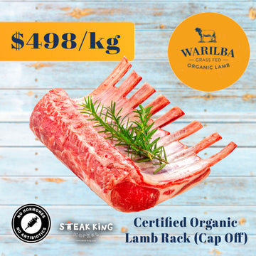 Warilba Certified Organic Lamb Rack Cap Off 1kg