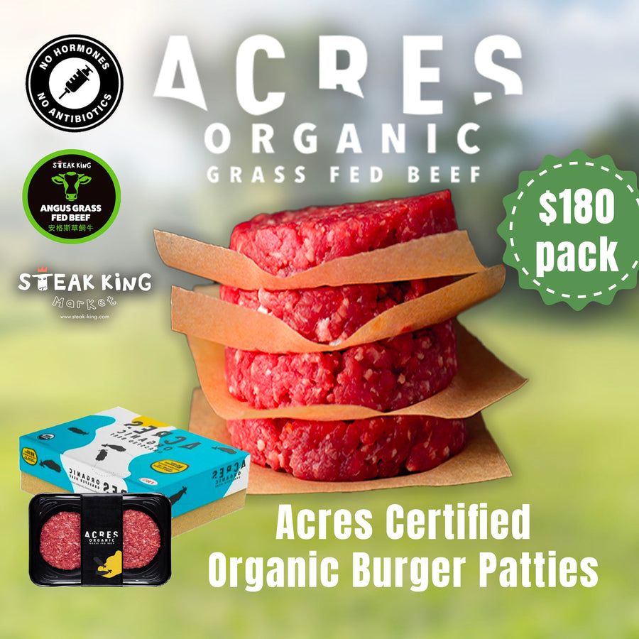 Organic Grass Fed Angus Burgers 4 x 150g