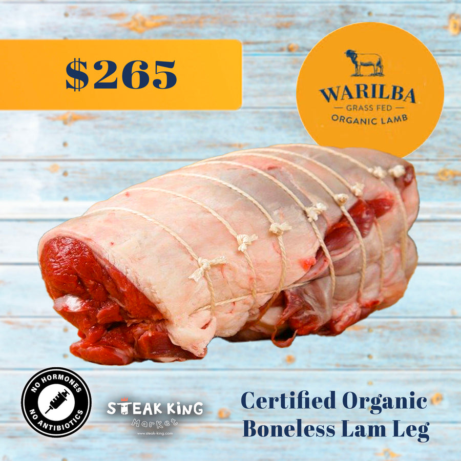 Warilba Certified Organic Lamb Leg (Boneless) 2.7kg