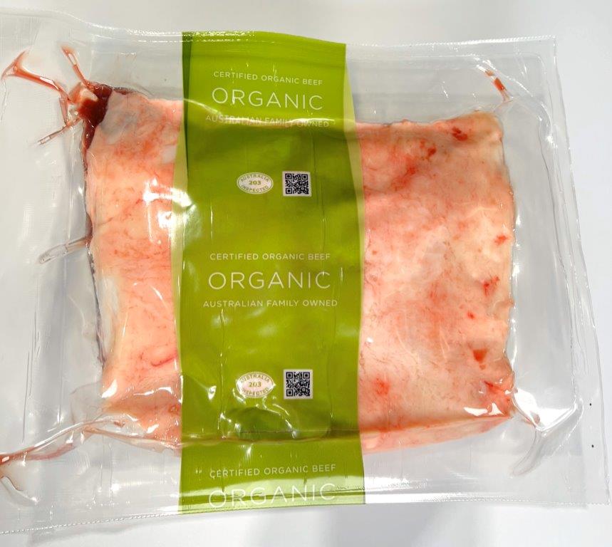 Chilled Organic Grass Fed MS1-2 Striploin 2kg