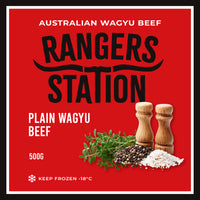 Rangers Station Wagyu Plain Beef Sausages 500g