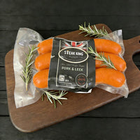 Frozen British Pork & Leek Sausages 500g