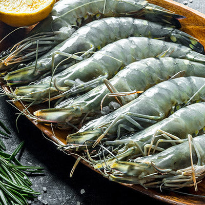Frozen Shark Bay Jumbo King Prawns Head-On 1kg