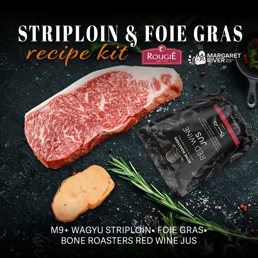 Chilled Wagyu M9+ Striploin 1kg + FREE Gift Worth $300