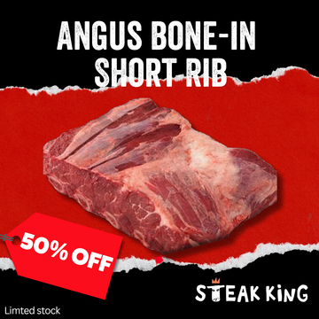 50% Off - Frozen Black Angus Bone In Short Ribs