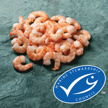 Cooked and Peeled Coldwater Prawns 500g (Island)