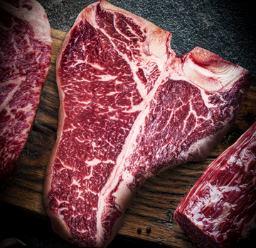 【半價優惠】冰鮮澳洲黑安格斯T骨牛扒/紅屋牛扒 - 1公斤 x 2