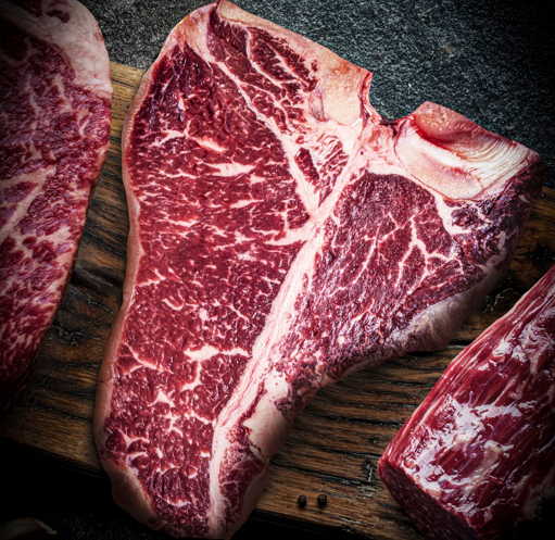 【半價優惠】冰鮮澳洲黑安格斯T骨牛扒/紅屋牛扒 - 1公斤 x 2