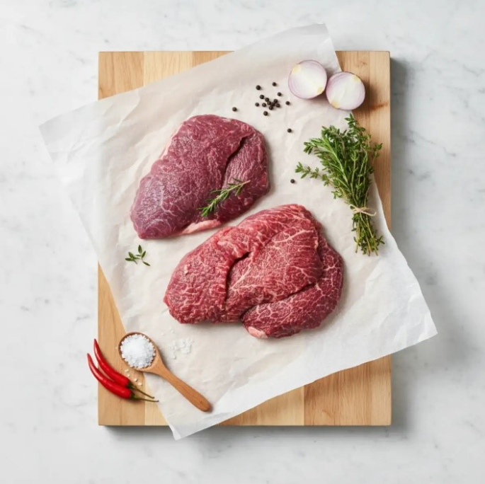 Frozen 200 day Grain Fed Angus Beef Cheeks 2x550g