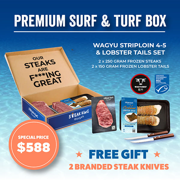 50% Off -Premium Surf & Turf Box  (+FREE Steak Knives)