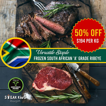 50% off - Frozen South African Budget Ribeye 2kg