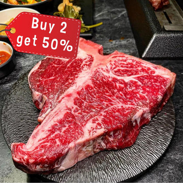 Angus Pure Thomas Foods M3-4 T骨牛扒2件1公斤裝