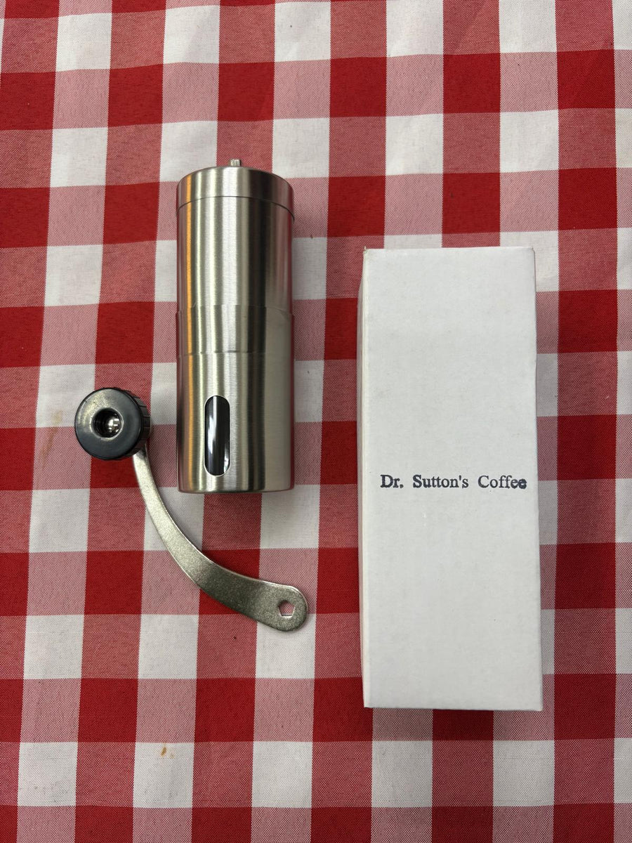 Hand coffee grinder (by Dr. Sutton's Coffee)