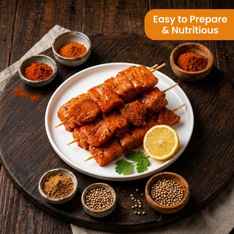 Peri Peri Tasmania Salmon Skewer 1kg (8-9 skewers)
