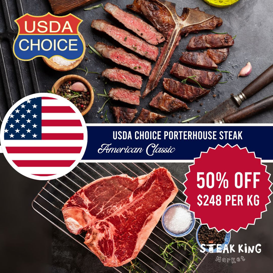 50% off - USDA Choice Porterhouse Steak 1kg