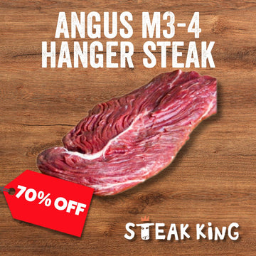 70% Off - Chilled Wagyu Untrimmed M3-4 Hanger Steak (2Kg)