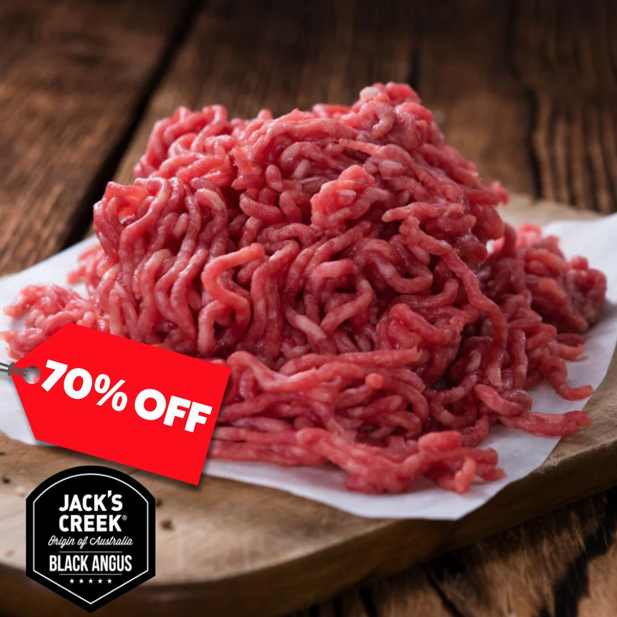 70% Off - Frozen Grass Fed Black Angus Beef Mince