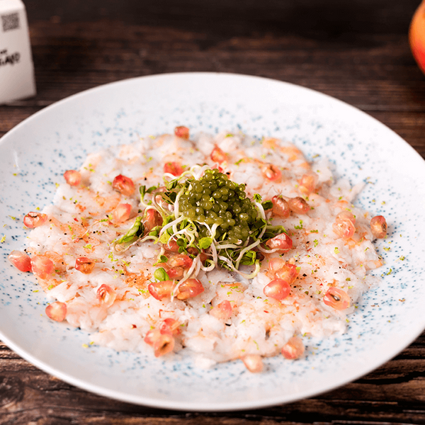 50% off  - Frozen Sicilian Pink Shrimp Carpaccio  (10 x 55g discs)