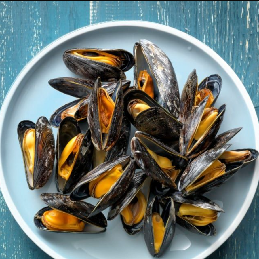 Chilean Black Mussels - Cooked Frozen 1kg