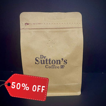 50% Off - 250g Whole Beans - Dr. Sutton's Coffee
