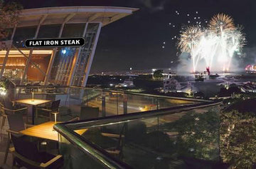 National Day Fireworks Table at Flat Iron Steak IFC - Oct 1st
