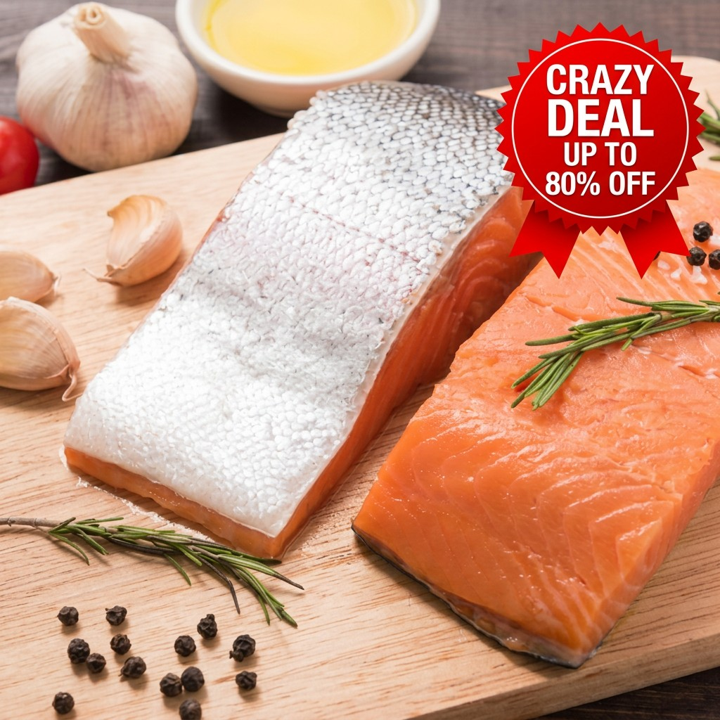 Frozen Norwegian Salmon Pieces - 1kg/5kg