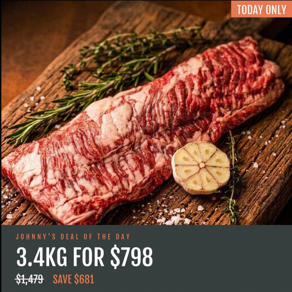 Chilled Tajima MS 6-7 Wagyu Skirt Steak 3.4kg