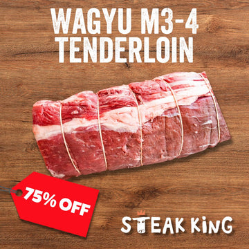 75% Off - Chilled Wagyu M3-4 Whole Tenderloin 2.4Kg