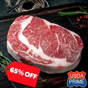 65% Off - Frozen USDA Prime Ribeye Steaks (2Kg)
