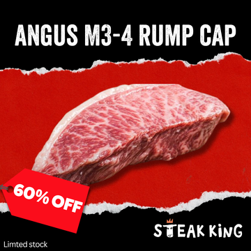 60% Off - Chilled Black Angus M3-4 Rump Cap - Picanha (1.8Kg)