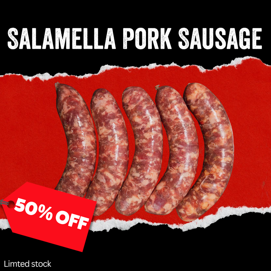 50% off - Frozen Salamella Pork Sausage 1kg pack