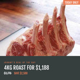 Chilled 3.7-4kg Black Angus Bone-in Ribeye OP Rib Roast