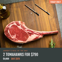 Chilled Rangers Station Black Angus M1-2 Tomahawk 2.4kg (2 pieces)