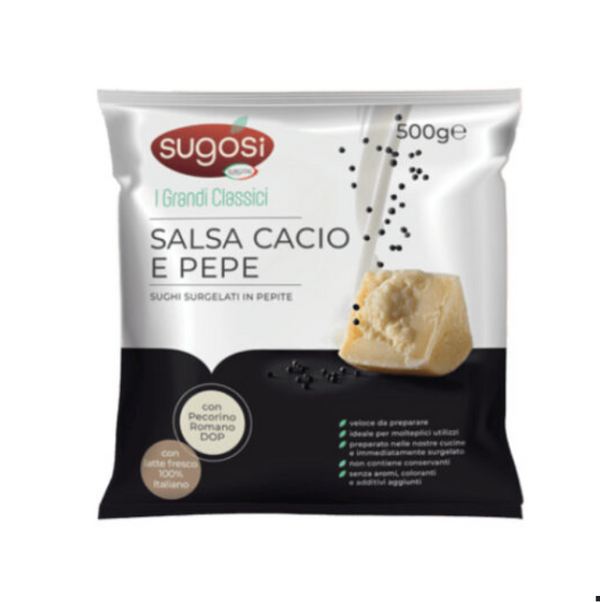 Cacio e Pepe Sauce "Sugosi" 500g - (Cheese & Pepper) Sugosi