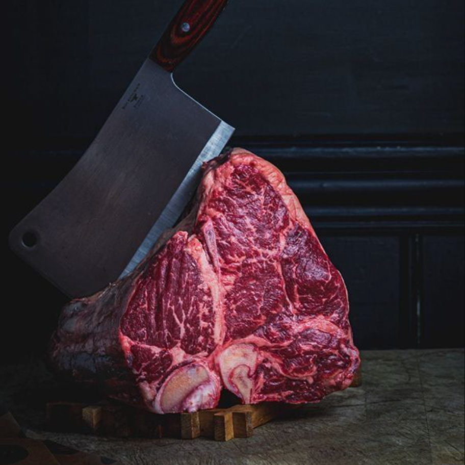 Frozen Dry Aged 45 Days Black Angus Pure T-Bone/Porterhouse 1kg