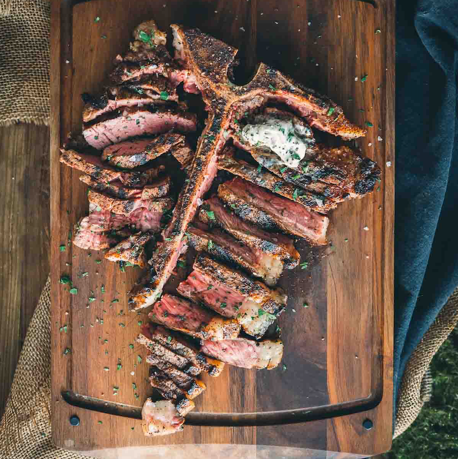 Frozen Dry Aged 45 Days Black Angus Pure T-Bone/Porterhouse 1kg