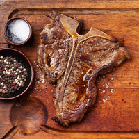 Chilled Black Angus M1-2 Tomahawk & T-Bone Set with Free Steak Knives