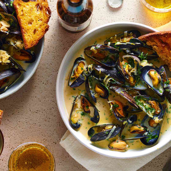 Chilean Black Mussels - Cooked Frozen 1Kg