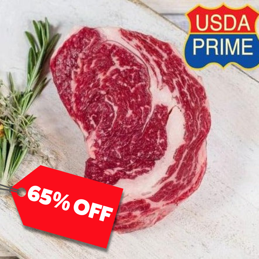 65% Off - Frozen USDA Prime Ribeye Steaks (2Kg)