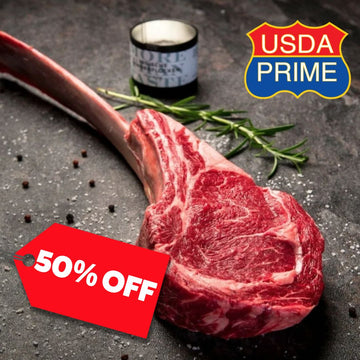 50% Off - Chilled USDA Prime Tomahawk 1.8Kg