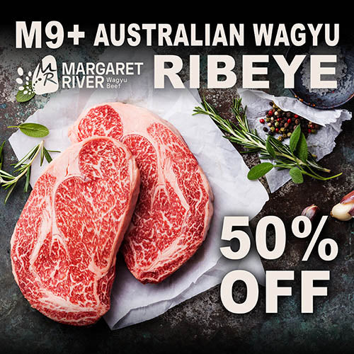 🔥50% OFF - Chilled Wagyu M9+ Ribeye 2kg (ME18)