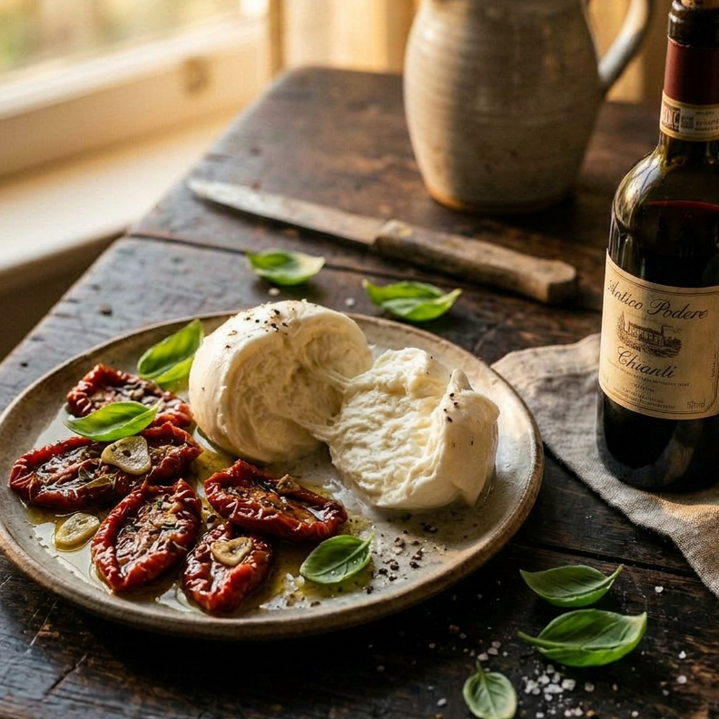 Frozen Wagyu Beef, Mozzarella, Sun-Dried Tomatoes, Basil and Red Wine Sausages 500g
