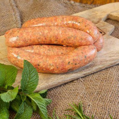 Lamb Sausages with Mint, Honey & Rosemary