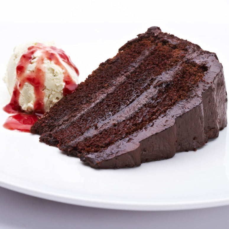 Henry's Frozen Custard with Chocolate Fudge Cake and Raspberry Sauce - 1 Litre