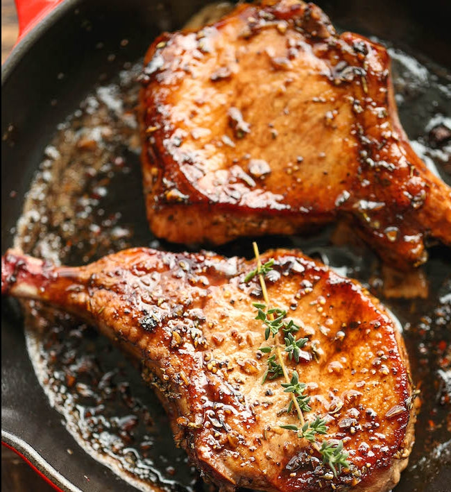 Iberico Pork Chops Cooked