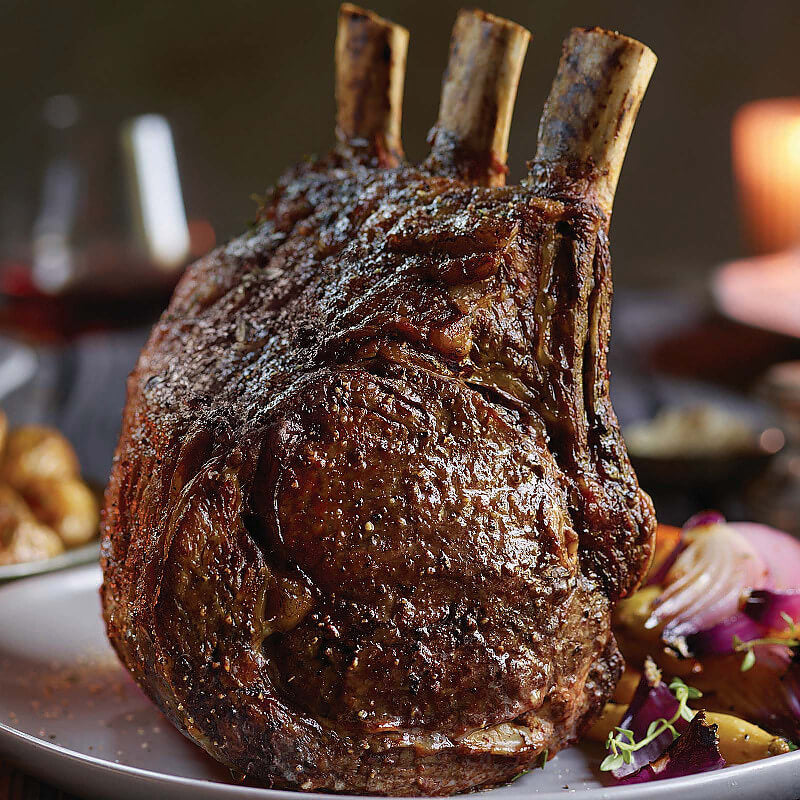 Chilled Black Angus Bone-in Ribeye OP Rib Roast 3.7-4.0kg – Steak King