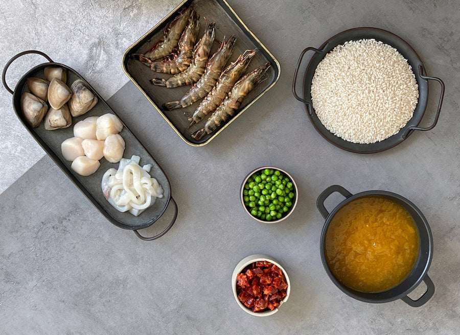 Seafood Paella Meal Kit + FREE Pan